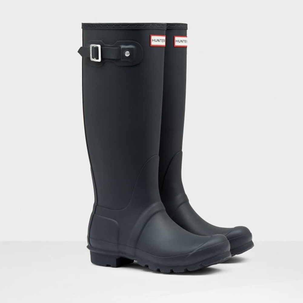HUNTER Original Tall Rain Boots: Navy